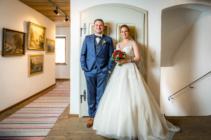 Nicht nur ein schönes Museum, sondern auch eine traumhafte Kulisse für Hochzeitsfotos. Ramona und Florian Rampp - Obermair.