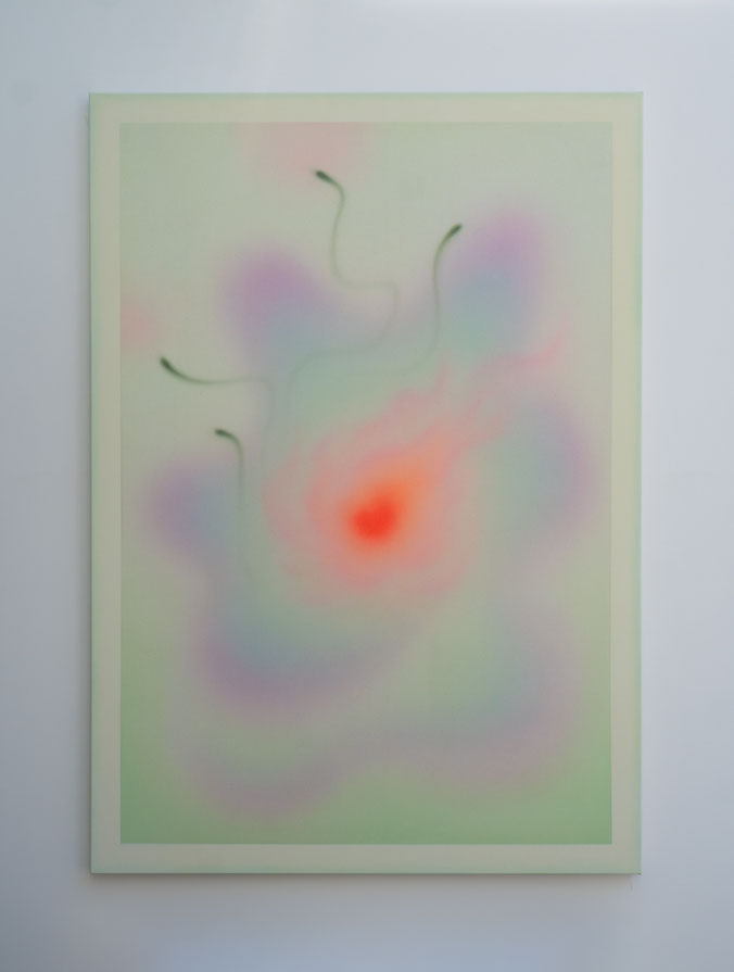 Alina Birkner- Untitled-Green Angel-170x120cm-2024
