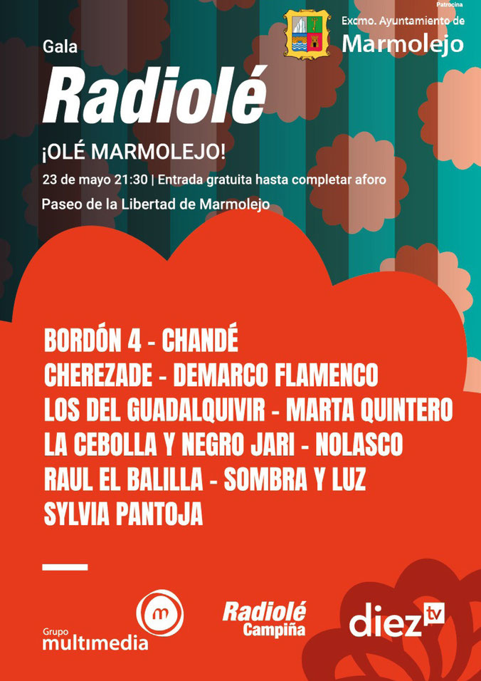 Programacion de las Fiestas del 27 de mayo en Marmolejo
