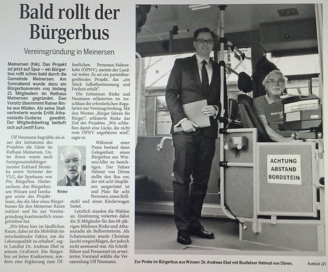 Aller-Zeitung vom 25.4.2016