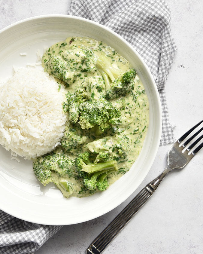 Brokkoli Curry All in One aus dem Thermomix mit Reis