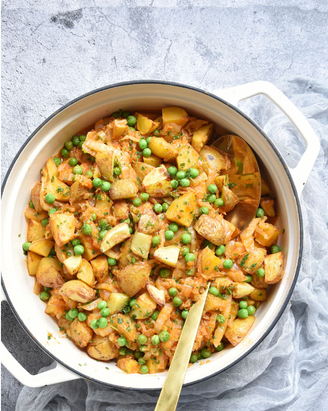 Chinakohl Kartoffelpfanne, ganz schnell gemacht, z.B. mit dem Airfryer, Thermomix, gesunde Feierabendküche