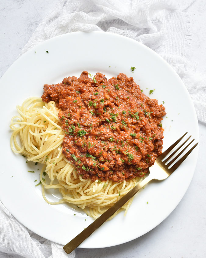 Spaghetti Bolognese Klassiker ohne Fixtüte, Thermomix