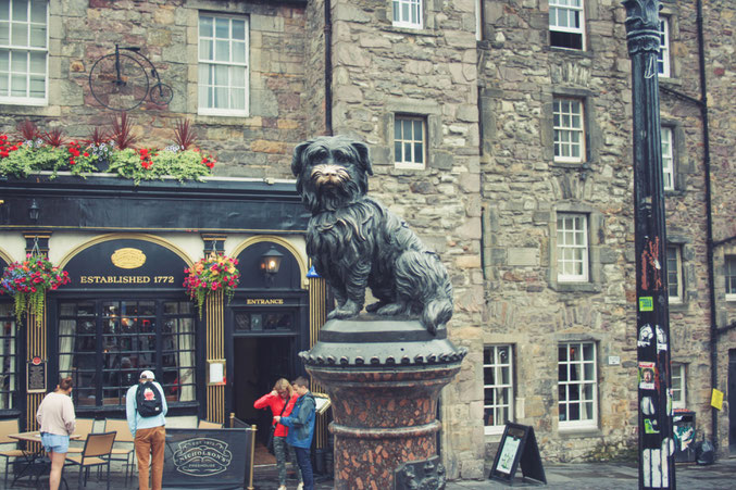 Edinburgh Scotland ofpenguinsandelephants of penguins and elephants Bobby statue