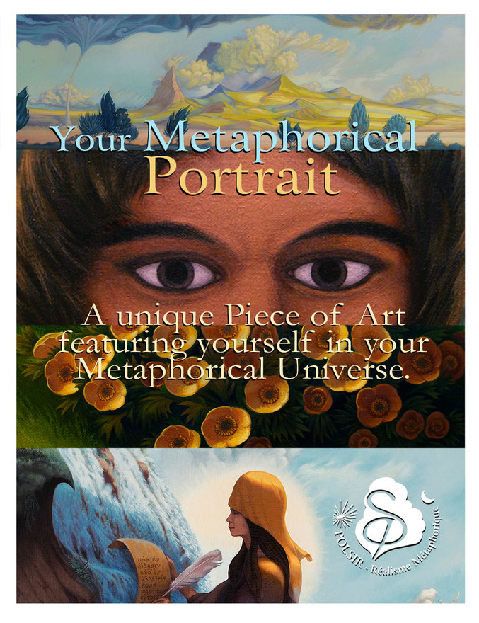 Metaphorical Portrait". Commissioned portrait in the Metaphorical Surreal World.