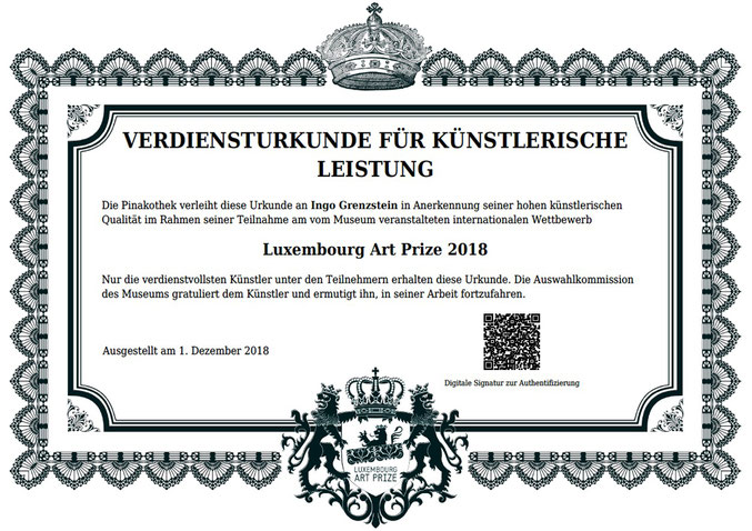 2018 Luxembourg Art Prize Grenzstein Graphics