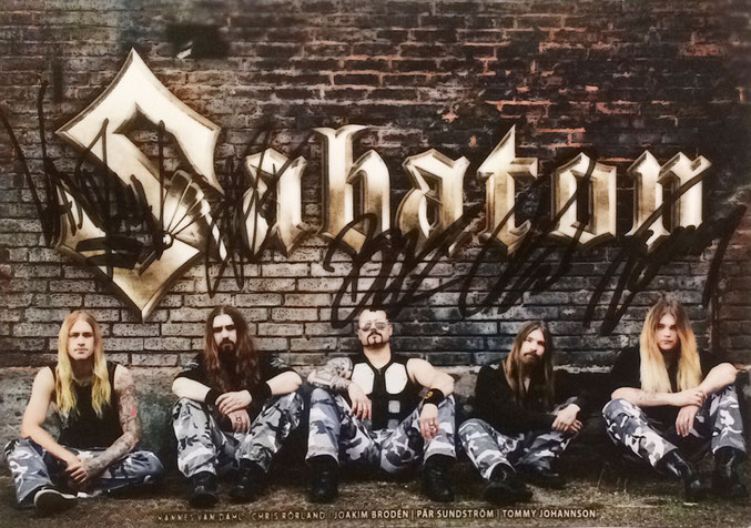 Autograph Sabaton Autogramm