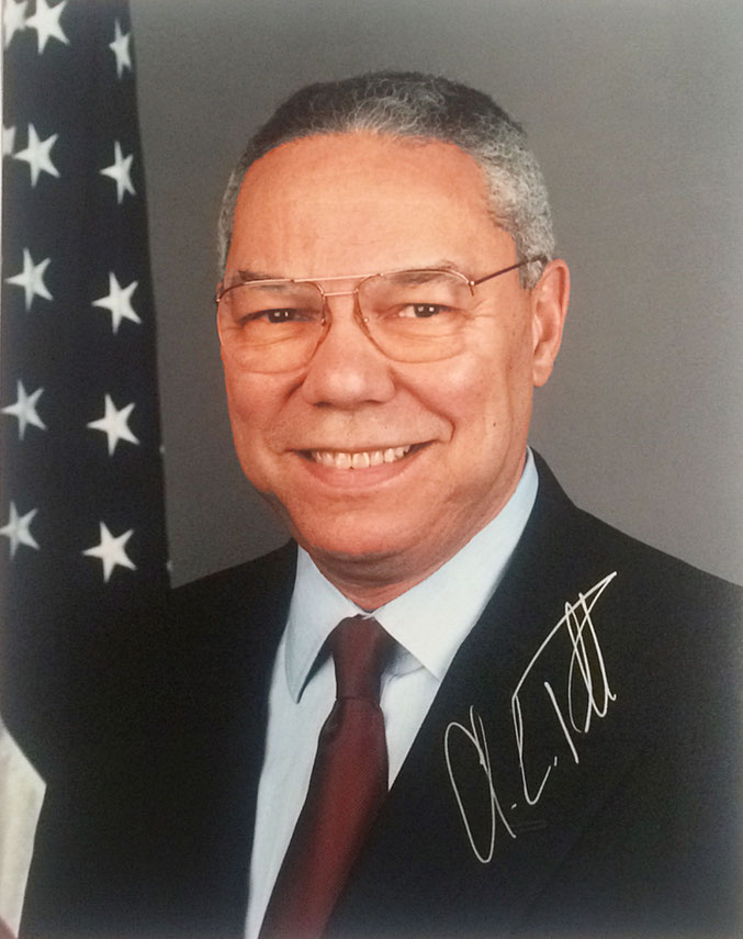 Autogramm Colin Powell Autograph