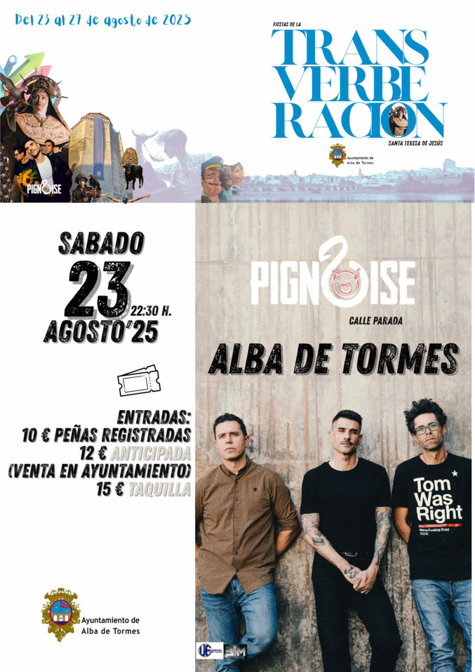 Programa de las Fiestas de la Transverberacion en Alba de Tormes y Mercado Medieval