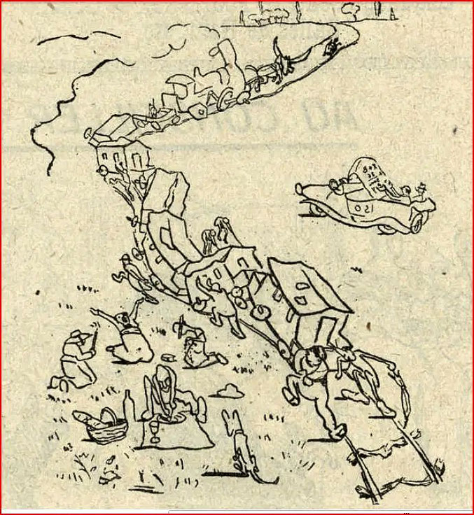 Dessin de Savignol paru dans le Cri de Toulouse en novembre 1920