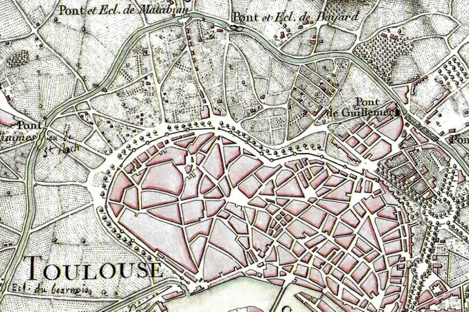 1773 - Carte du Canal - Garipuy, directeur général des travaux de la province du Languedoc - Chalmandrier graveur - VNF