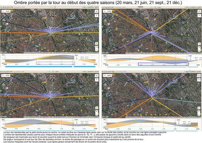 Images réalisées grâce au logiciel The Photographer's Ephemeris - 04/03/2018