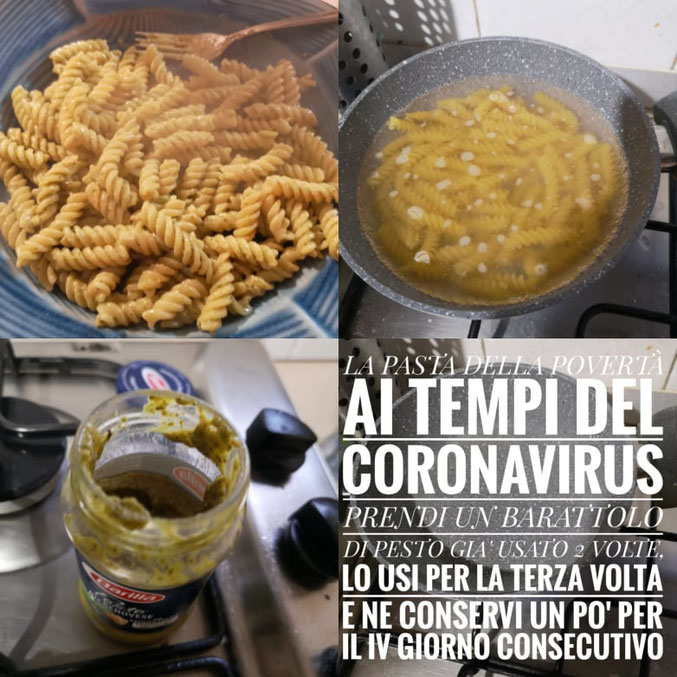 La pasta della povertà ai tempi del coronavirus