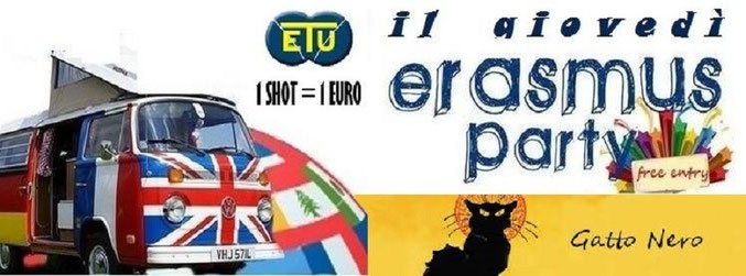 GIOVEDI' ERASMUS PALERMO, GATTO NERO