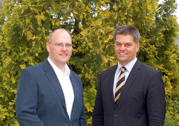 CDU Samtgemeinde-Vorsitzender Markus Grube (links) und stellv. Fraktionsvorsitzenden der niedersächsischen CDU Fraktion Jörg Hillmer, MdL (rechts)