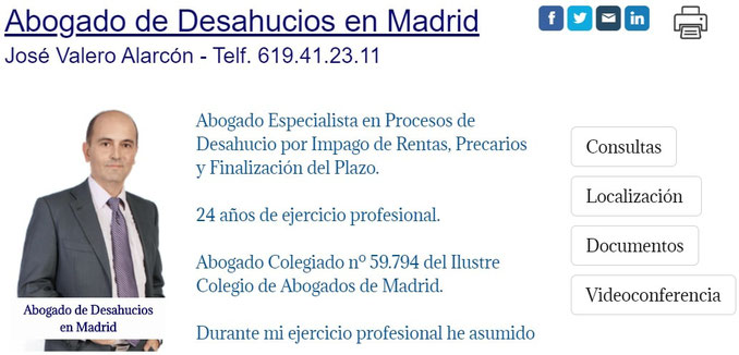 Abogado de Desahucios en Madrid