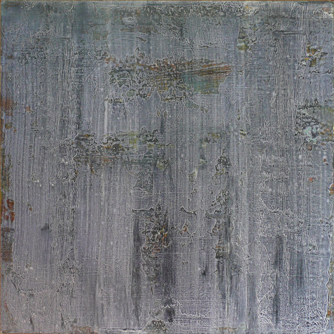 T, 2014, Acryl/HF, 100 x 100 cm   