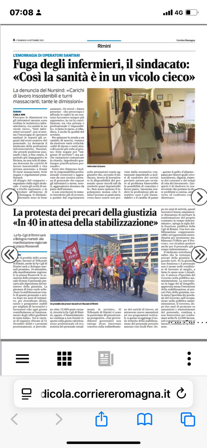 Fuga degli infermieri