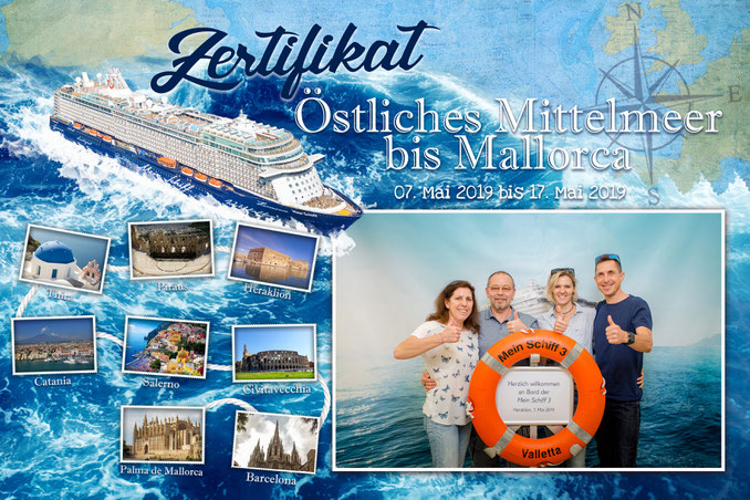 Mai 2019 Kreuzfahrt mit Tui Mein Schiff 3 - Klick auf das Foto um alle Fotos zu sehen - VIEL SPASS 
