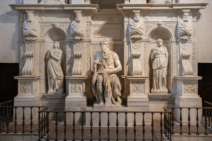 Moïse de Michel-Ange, basilique Saint Pierre aux liens, Rome, Italie