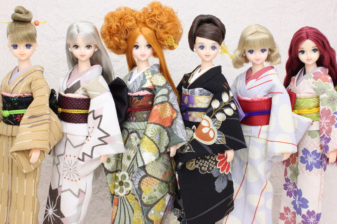 ノヴェルマリー工房 リカちゃん着物 正絹振袖 ブライス着物 リカ ノヴェルマリー工房 リカちゃん着物 正絹振袖 ブライス着物 リカ
