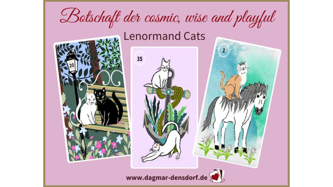 Orakel Auflösung "Botschaft der cosmic, wise and playful Lenormand Cats"