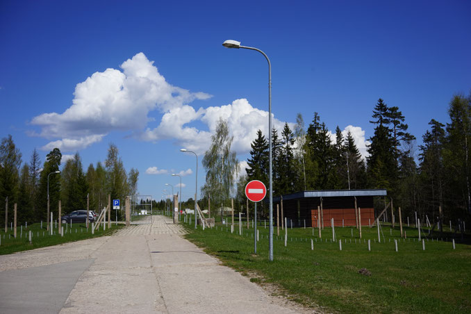 The former very heavily protected entrance to the nuclear missile base