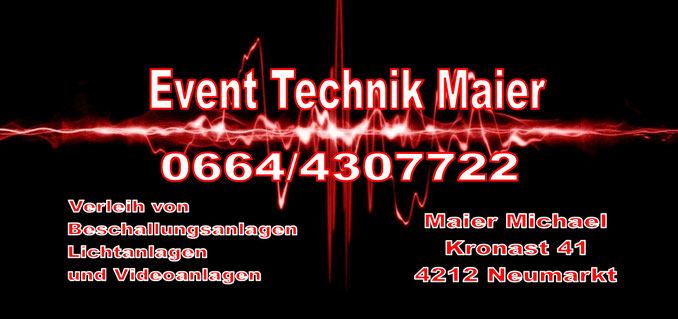 Kontakt Eventtechnik Maier Oberösterreich Linz Freistadt