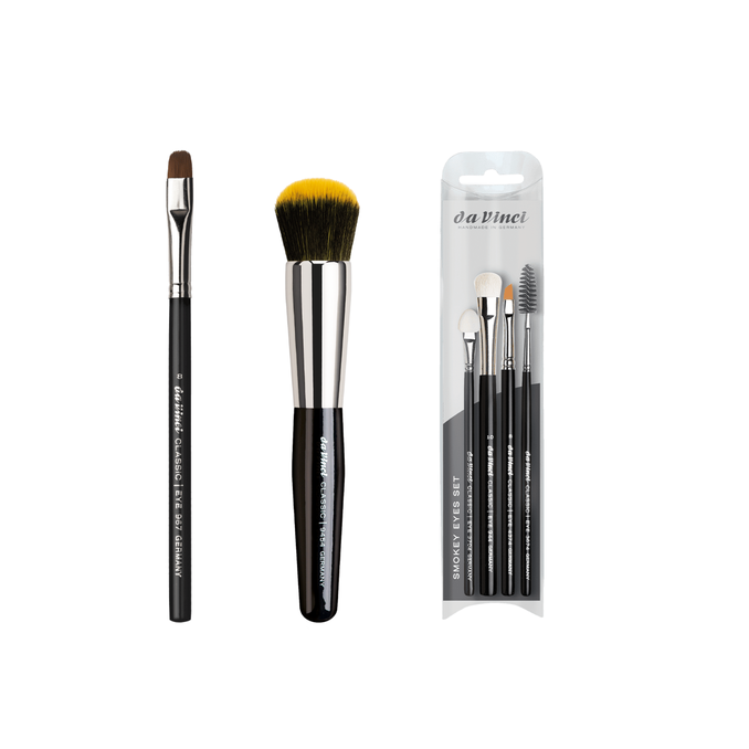 Professioneller Make-up Pinsel. Weich & präzise, ideal für Foundation und Puder Make-up Pinsel von Juliane Sumaj. Für natürliches Schminkergebnis.