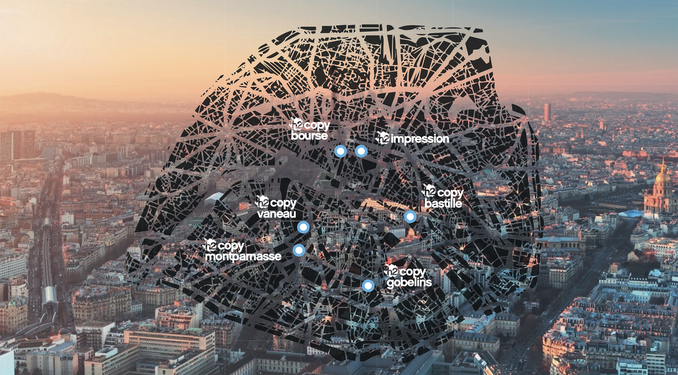 map of Paris, h2copy, copy shop in Paris, printing in Paris, where to print in Paris, print a document in Paris, document binding in Paris, h2impression, fast printing in Paris 