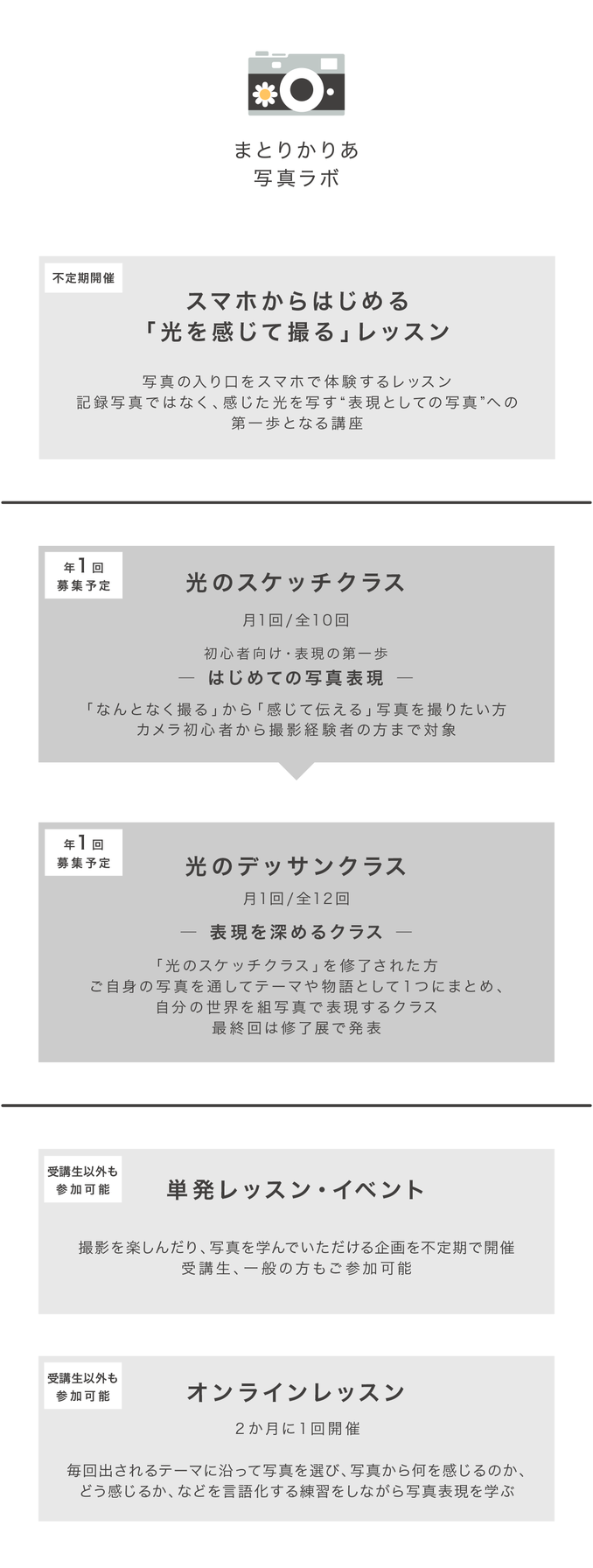 まとりかりあ写真教室横浜-講座のご案内-