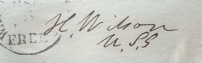 Autograph Henry WIlson Autogramm