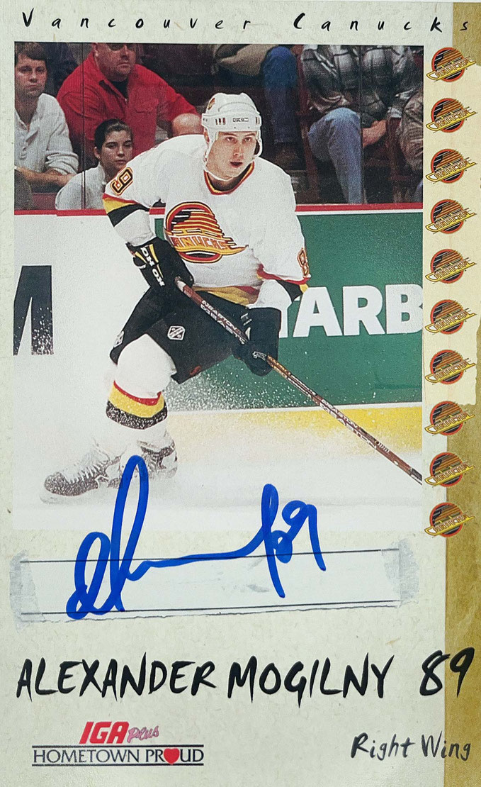 Autograph Alexander Mogilny Autogramm