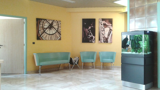 L'accueil côté salle d'attente du Centre de Radiothérapie et d'Oncologie de Moyenne Garonne