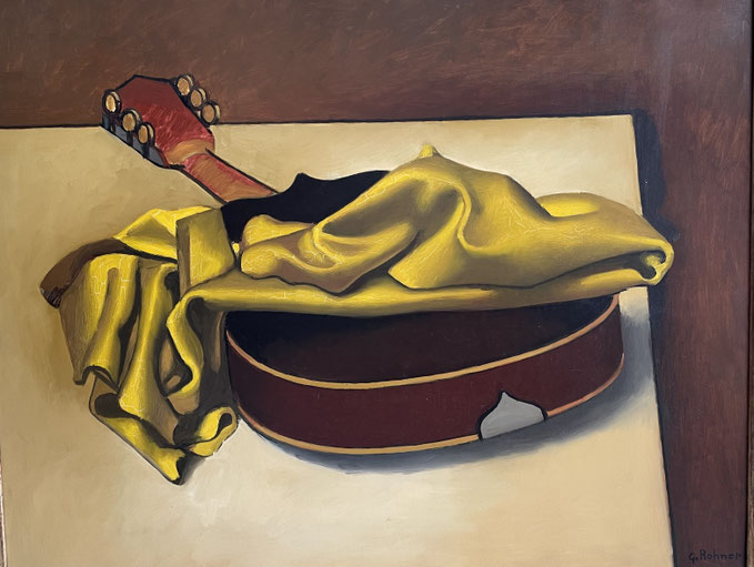 Georges Rohner , huile sur toile, signée, expose à la galerie agnès Thiébault