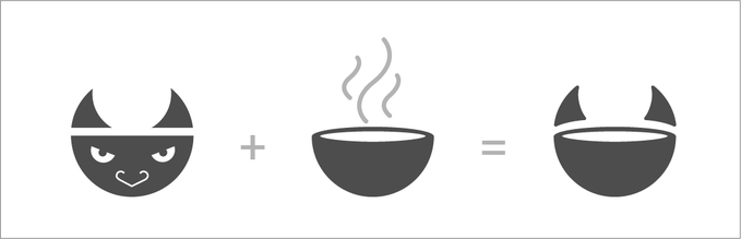 Devil Soups Logo-Idee