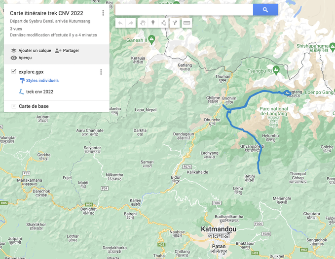lien vers carte itinéraire dans google maps