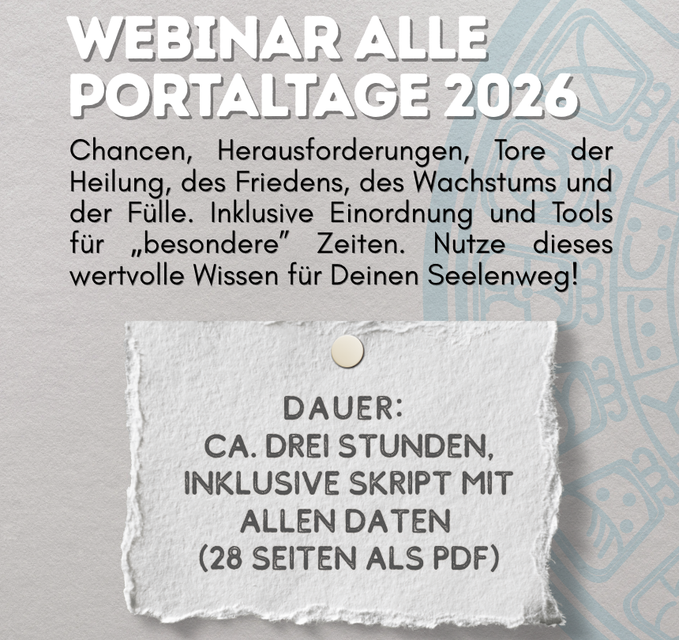 Webinar alle Portaltage 2026: Gut vorbereitet in