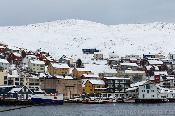 Honningsvåg,Magerøya,Nordkap,Hurtigruten,Postschiff,Ausflug,MS,Midnatsol