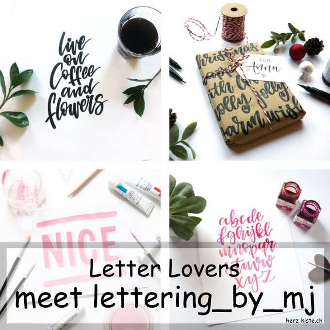 Letter Lovers: lettering_by_mj zu Gast im Lettering Interview mit einer Anleitung um Geschenke hübsch zu verpacken
