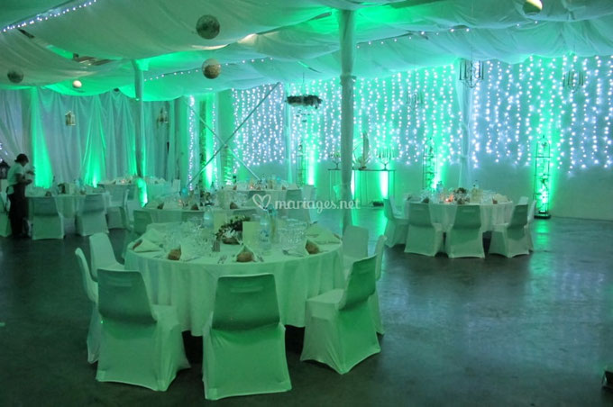 Ambiance cosy lumières décoratives, éclairages d'ambiance mariage