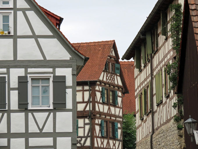 Fachwerkhäuser in der Altstadt von Bietigheim