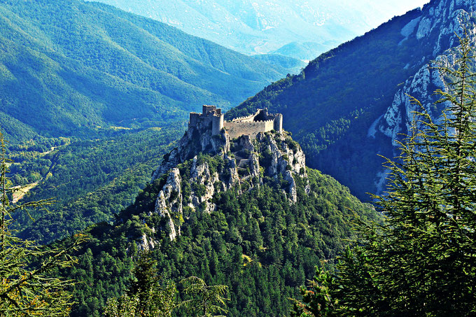 Château de Puilaurens - Belvédère de la Serre des Aiguilles - rando Pyrénées Audoises