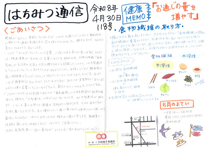 はちみつ通信第118号