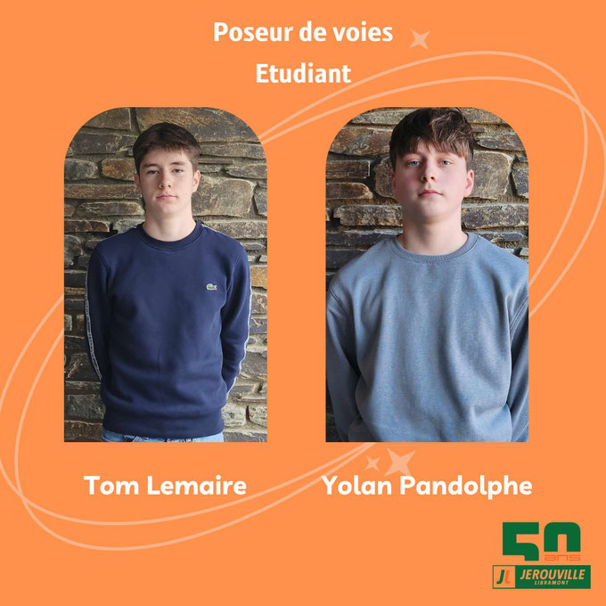 Étudiants Tom Lemaire et Yolan Pandolphe