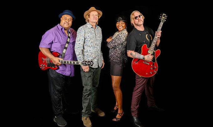 Ein Highlight beim diesjährigen "Herzberg Festival" in Breitenbach: Devon Allman's Blues Summit mit den "Special Guests" Sierra Green, Larry McGray und Jimmy Hall. Foto: Promo