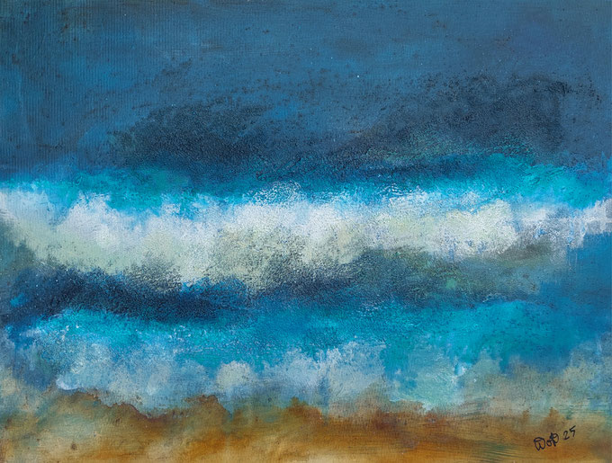 Mehr Meer, Acryl auf Leinwand, 80 x 60cm, 2025