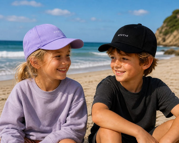Mystic The Grom Cap Iris Blue und Black Kinderkappe bei WindSucht