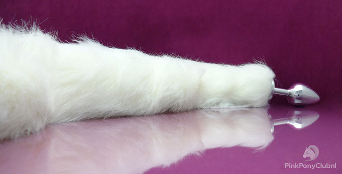 buttplug with long tail butt plug long tail white tail plug long white tail ass plug pet play petplay cosplay white anal plug with tail buttplug met lange staart witte anaal plug witte staart plug wit buttplug staart extra lange staart plug wit