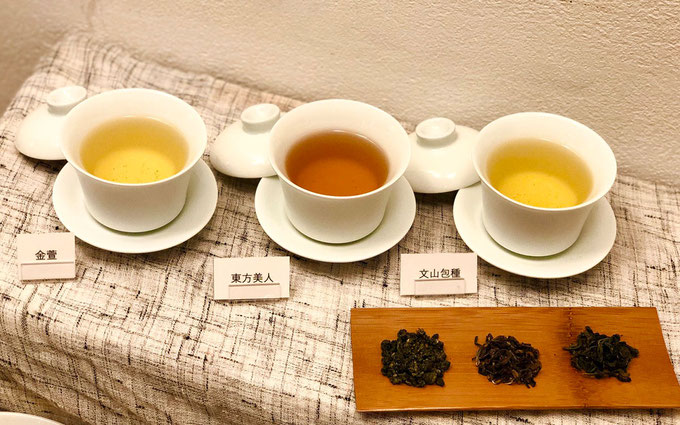 台湾の春水堂が厳選した台湾茶3種類
